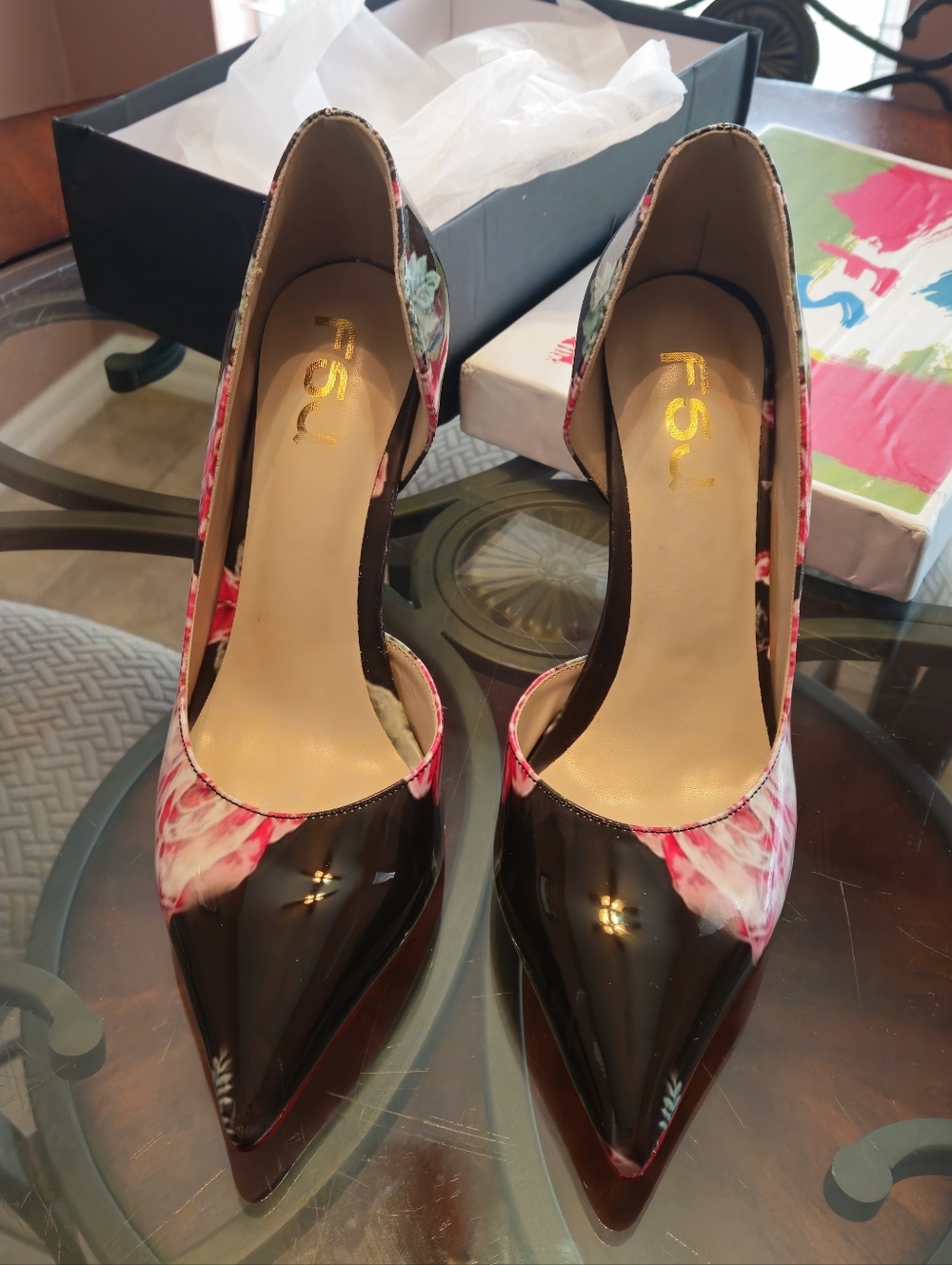 Extra Wide Size 12 (Custom Size) Red Bottom Stiletto 4.3 inch Heel Pumps - NEW - Picture 4 of 5